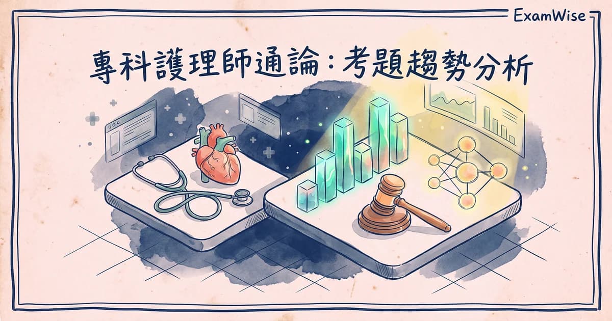 一半的考題非臨床題:960 題揭露專師通論的真實考法|專師考題分析系列 ①